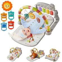 Baby Piano Mat With Mirror & Hanging Toys, 0+Infant Kick Piano Music Toy Mat With Soft Crawling Mat, Great For Child Emotion, Vision, Intelligence Development, Interaction Toy, Hearing, Parent-Child Bonding, Suitable For Christmas, Birthday, Halloween Gifts (Pink/Green) - Multicolor - View 13