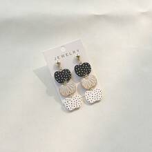 1 Pair Halloween Western Style Hip Hop Polka Dot Pumpkin Acrylic Pendant Earrings, Women's Party Celebration Festival Gift