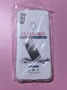 1pc Transparent Four-Corner Anti-Drop Case, Compatible With Samsung Series, Samsung Phone Transparent Four-Corner Anti-Drop Case, Phone Case, Protective Cover, Phone Shell, Phone Sleeve, Anti-Drop Phone Case, Transparent Phone Case, Minimalist Phone Case, Solid Color Phone Case, Transparent Phone Case, TPU Phone Case Anti-Drop (Military-Grade Anti-Drop)