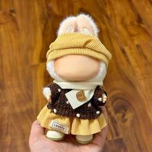 1 Set 17 Cm Doll Clothing Set (No Doll, Shoes, Glasses), Compatible With Labubu,Clothing Set Suitable For 6.7-Inch Doll Set, Fashionable And Unique Hat And Clothing Accessories, Suitable For First/Second/Third Generation Dolls To Play And Display ,Clothing Set Only,(Excluding Dolls And Shoes) - Multicolor - View 2