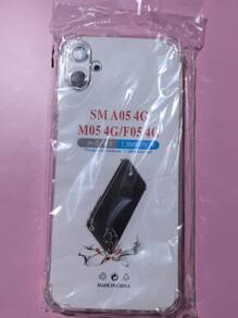 1pc Transparent Four-Corner Anti-Drop Case, Compatible With Samsung Series, Samsung Phone Transparent Four-Corner Anti-Drop Case, Phone Case, Protective Cover, Phone Shell, Phone Sleeve, Anti-Drop Phone Case, Transparent Phone Case, Minimalist Phone Case, Solid Color Phone Case, Transparent Phone Case, TPU Phone Case Anti-Drop (Military-Grade Anti-Drop)