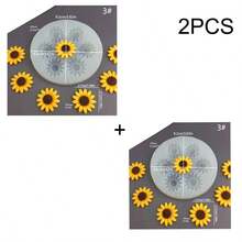 1PC 向日葵硅胶模具 DIY 工艺珠宝铸造工具香薰蜡烛制作、鞋饰艺术用品手工皂硅胶模具滴树脂模具石膏树脂滴胶制作工具家居装饰吊坠模具婚礼礼物家居装饰和手工礼品复杂花卉设计 - 白色 - 查看 17