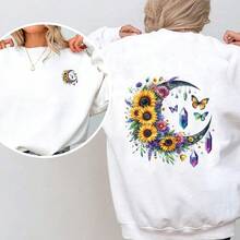 1 pièce/2 pièces/3 pièces Étoile rêveuse, lune, fleur et papillon, impression par transfert thermique, convient pour les t-shirts, sweats à capuche, oreillers, sacs à dos et sacs à main, idéal pour les cadeaux de vacances, design de vacances, impression durable