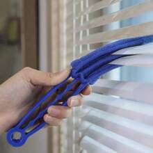 1 pieza Cepillo de limpieza de rejillas de aire acondicionado de color aleatorio, Limpiador de persianas venecianas, Cepillo desmontable y lavable para eliminación de polvo para uso doméstico