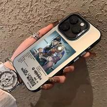 Funda de Teléfono del Cantante Popular Anuel AA para iPhone 17, 16, 15, 14, 13, 12, 11 Pro Max, X, XR, XS MAX Air 8, 7 Plus - Cubierta Trasera Mate Antigolpes - Negro - Ver 8