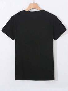 Plus Size T-Shirts - Black - View 2