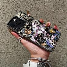 Funda de Teléfono Anime Classic Kuzuryu Jotaro Compatible con iPhone 16, 15, 14, 13, 12, 11 Pro Max, X, XR, XS Max, 8, 12 Plus - Cubierta Trasera Mate a Prueba de Golpes - Mezcla de colores - Ver 6