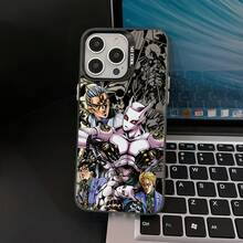 Funda de Teléfono Anime Classic Kuzuryu Jotaro Compatible con iPhone 16, 15, 14, 13, 12, 11 Pro Max, X, XR, XS Max, 8, 12 Plus - Cubierta Trasera Mate a Prueba de Golpes - Mezcla de colores - Ver 1