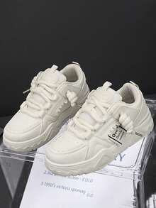 Men's Fashionable All-Season Slip-Resistant Low-Cut Sneakers, Comfortable And Lightweight - Beige - View 6