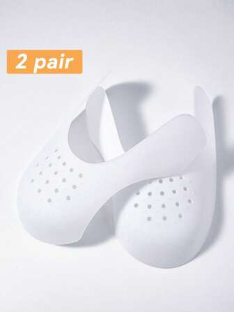 2 par ihåliga skoskydd anti-rynkskydd för sneakers