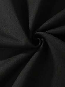 Sudadera con capucha de manga larga casual con estampado de calabaza, talla grande, para mujer - Negro - Ver 7