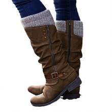 Women Over-The-Knee Boots - Red - View 5