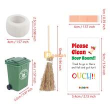 圣诞道具、凌乱房间警告小雕像和微型模型 - 彩色 - 查看 4