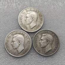 1945,1947,1948 Canada 1 Dollar - George VI Copy Coins 1 Pc - Silver - View 2