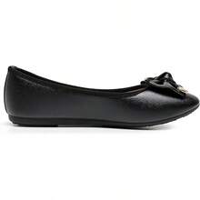 Women's Ballet Flat Shoes Fashion Bowknot Flats Round Toe Wedding FlatsChristmas - 黑色 - 查看 9