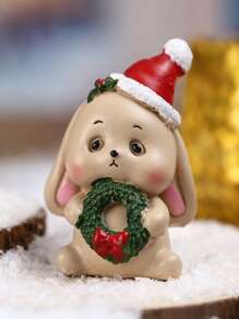 Christmas Animal Resin Figurines Set, Christmas Tree Santa Claus Tabletop Decor, Daily & Festival Decoration Home Decor Christmas Decorations Room Decor Winter Christmas Decorations Home Christmas Gifts Christmas Decor - Multicolor - View 11