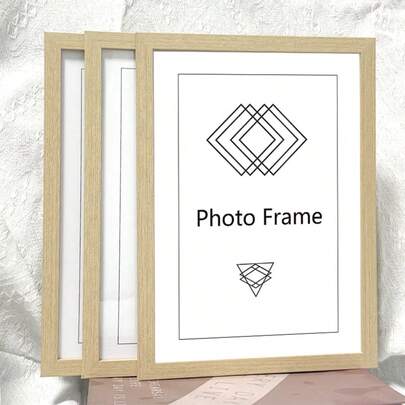 3pcs/5Pcs/10pcs/Set Wooden Photo Frames For Picture Wall 10X15 15X20 20X25 A4 Pictures Frame For Table Top Display And Wall Mounting Frames Photo Decor Commemorative Gift