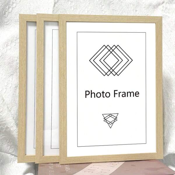 3pcs/5Pcs/10pcs/Set Wooden Photo Frames For Picture Wall 10X15 15X20 20X25 A4 Pictures Frame For Table Top Display And Wall Mounting Frames Photo Decor Commemorative Gift