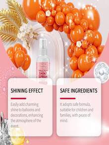 Balloon Glitter Spray - Illuminates, Creates Party Atmosphere, Decorates, Easy To Apply, Glossy, Latex, Balloon Spray, Home Goods, Birthday Events, Parties, Farewell Ceremonies, Balloon Accessories, Balloon Combinations, Holiday Supplies, Suitable For All Uses - Pink - View 7