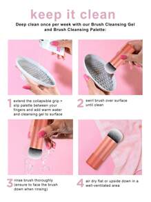 Real Techniques Real Techniques Bubble Blending Makeup Brush, Multipurpose Blending Brush For Liquid, Cream, & Powder Products, Unique Round Brush Head, Stocking Stuffer, Synthetic Bristles, Cruelty Free