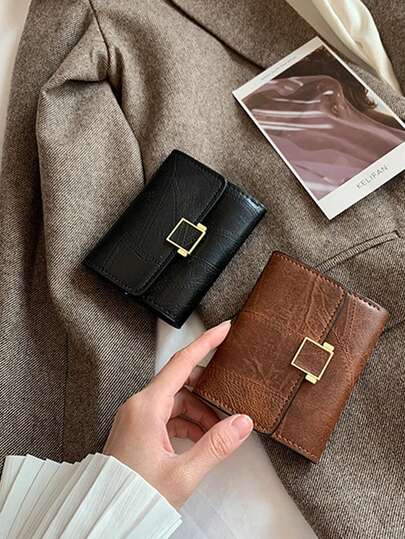 Vintage Charm Wallet, Women's Wallet Fashion Clip Retro Multifunctional, Benyanu Retro Women's Mini Wallet, Can Accommodate Coins Mobile Card Slot Can Hold Driver's License, Fashion Daily Accessory, Daily Wallet | Minimalist Wallet | Textured Surface, Women's Essential Fashion Small Wallet, Daily Storage Bag, Exquisite Accessory, Daily Use, Fashion Accessory, Textured Surface, Birthday Gift, Christmas Gift, Halloween, Holiday Gift