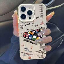 Carcasă de telefon argintie, culoare biliard, compatibilă cu