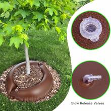 2 Extra Large PVC Watering Bags, 10/15 Gallon Capacity, Slow Release Automatic Plant Watering With Sunscreen And Moisturizing Function, Suitable For Gardens, Orchards And Forests - A - View 2