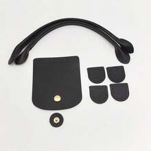 一套PU皮革手提包 - DIY钩针编织包包制作，含手柄、纽扣和包套 - 彩色 - 查看 8