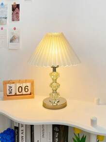 1pc Modern Luxury Crystal USB Desk Lamp, LED Lighting, Suitable For Bedroom Bedside, Living Room, Dorm, Study, Office