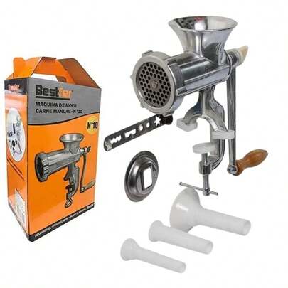 Bestfer Maquina de Moer Carne Manual Moedor Linguiça Biscoito Manivela BFH1508