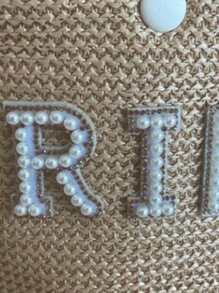 Customized Pearl Letter Tassel Handbag - Personalized Honeymoon Gift Box, Anniversary Gift, Wedding Gift, Bride Gift, Bridesmaid Gift, Wife Gift, Summer Bestseller - Multicolor - View 3