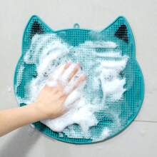 1pc Bath Tub And Shower Mat, Anti-Slip Shower Pad With Drain Holes And Suction Cups, Soft Machine Washable Rug, Home Bathroom Shower Mat, Bathroom Accessories, Bathroom Decor, Kitchen Area Rug, Laundry Room, Bathroom Non-Slip Mat With Suction Cups, Bath Rug, Shower Mat With Circular Holes Design, Bathroom Massage Ring, Quick Drainage, Suitable For Shower Stall, Hotel Bathroom, Toilet, Bathtub, Bathroom Accessories