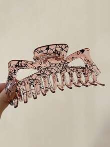 1 件复古优雅猫耳发夹，时尚百搭通勤优雅小众新款发饰发饰时尚发爪夹秋季配饰秋季发夹冬季配饰度假装女士 - 彩色 - 查看 4