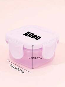 1 szt. Wielokolorowe, spersonalizowane, miniaturowe pojemniki do przechowywania przekąsek, tęczowy organizer na cukierki i orzechy, pojemnik na przyprawy kuchenne i dżem, pojemniki na sos sałatkowy, plastikowe pojemniki na sosy z pokrywkami do szkolnych lunchboxów, na powrót do szkoły, idealne do pracy, szkoły i w podróży, oszczędzające miejsce, stylowe, urocze, kolorowe, spersonalizowane. - Wielokolorowe - Zobacz 3