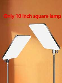 10-Zoll quadratisches Selfie-Ringlicht mit verstellbarem Bodenstativ 1,1 m (43 Zoll), für Fotografie, Livestreaming, Schönheit, Innenbeleuchtung, Videokonferenzen LED-Licht mit flexiblem Stativständer und Handyhalterung, kompatibel mit iPhone Android Smartphone für Foto Selfie Videoaufnahme Zoom-Meeting, Interviews, Livestreaming, Vlog, Familienfeiern, Weihnachtsfeier-Shooting, für Handselfie, Outdoor-Aktivitäten geeignet für Fotografie, Videoaufnahme, Livestreaming, Zoom-Meeting, mit Stativ-Selfie-Licht - Verschiedenfarbig - Übersicht 6