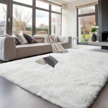 Sour Lemon Gray Carpet Rugs Living Room 160x230 Washable Anti-Slip Extra Large Carpet Bedroom Fluffy Modern Carpets Mat Carpets For Bedroom Children's Room - trắng - Xem 1