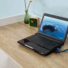 SoBuy FWT41-WN, Home Office Table Desk, Computer Desk Workstation Writing Desk With Large Desk Top - White - View 10