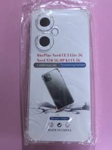 Transparent Four-Corner Anti-Fall Protective Case, Applicable For OPPO/OnePlus Series Smartphones, Transparent Four-Corner Anti-Fall Phone Case, Phone Case, Phone Protective Cover, Phone Shell, Phone Cover, Anti-Drop Phone Case, Transparent Phone Case, Minimalist Phone Case, Solid Color Phone Case, Transparent Phone Case, TPU Anti-Fall Phone Case (Military-Grade Anti-Drop)