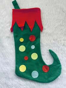 2pcs Christmas Elf Stockings, Fireplace & Christmas Tree Hanging Ornament Socks, Christmas Eve Decorative Apple Socks, Creative Gift Prop Home Decor Christmas Decorations Room Decor