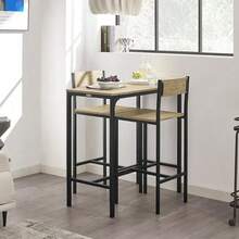 SoBuy Bar Table + 2 X Bar Chairs OGT03-N - 卡其色 - 查看 3