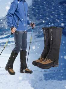 1 Pair Outdoor Waterproof Shoe Covers, Unisex, Suitable For All Seasons, For Snow, Hiking, Desert Scenarios