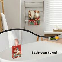 1 set/2 bucăți/100 bucăți lavete de bucătărie și lavete de vase cu imprimeu de pitici de Crăciun, potrivite pentru decorarea interioară în restaurante, bucătării și băi, decorațiuni pentru petreceri și cadouri de sărbători, pot fi oferite cadou de Crăciun