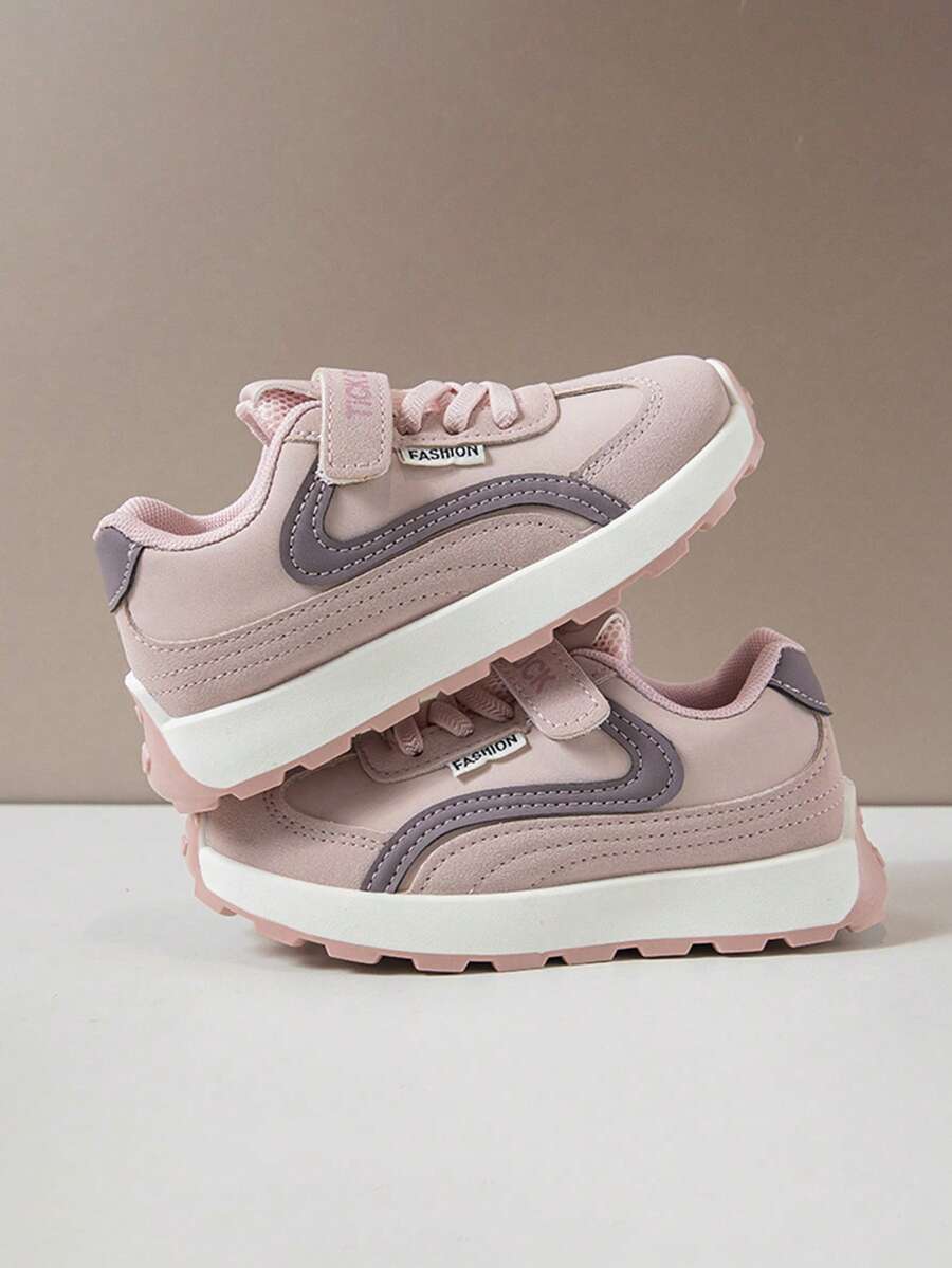 1双儿童运动鞋,2025年春秋季,男童休闲运动鞋,新款低帮女童白色休闲鞋,软底百搭运动鞋 - 粉色 - 查看 1