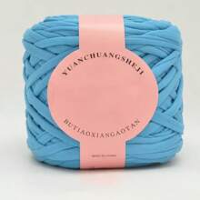 1 Stück 280 g dicker, hochelastischer Polyestergarn T-Shirt Garn zum Stricken, Häkeln von Kleidung, Taschen, Hausschuhen - Bastelseidenband Garn