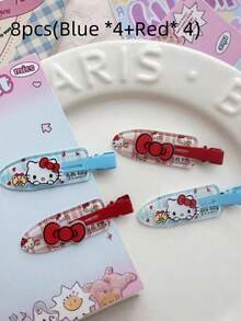 Sanrio Hello Kitty Cartoon Seamless Hairpins. These Are Sweet And Lovely Hairpins For Stray Hairs And Bangs On The Sides. They Are Portable, Versatile, And Suitable For Daily Use As Hair Accessories. They Are Small In Size And Won't Damage The Hair, Making Them Suitable For All Hair Types.,Hair Accessories,Hair Accessories Women, Hair Accessory, Hair Accessories, Hair Tools, Curly Hair Accessories, Women,Hair Stuff,Fall,Hair Accessories,Hair Tools,Hair Stuff,Stuff,Beauty Accessories,Gifts,Travel,Gifts For Women,Hair Stuff,Stocking Stuffers