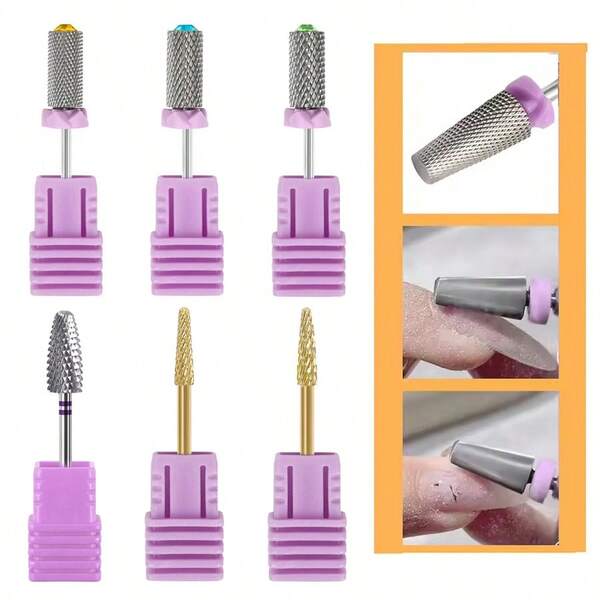 XXF Carbide Milling Cutter Professional Manicure Electric Rotary Manicure Machine Tungsten Drill Bit Nail Sanding Head For R