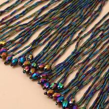 18cm 0.5 Yard Beaded Tassel Trim, Suitable For Dance Costumes, High-End Fashion Dresses, Wedding Gowns And Evening Dresses, Beaded Tassel Lace Edging - Multicolor - View 3