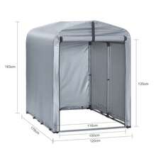 SoBuy Bicycle Shelter Bicycle Garage Foil Tool Shed Tool Shed Foil Tent All-Purpose Roofing Garden Shed Storage Garage Foil Garage W X H X D Approx: 120x163x176cm KLS11