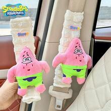 SPONGEBOB 1pc/2pcs Car Seat Belt Shoulder Cover Cartoon Four Seasons Creative Seat Belt Anti-Rub Interior Decoration Complete Set - one-size - View 16