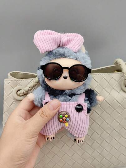 Sanrio Ensemble pull et combinaison tricotés de 17 cm pour figurine de collection LABUBU, porte-clés, accessoire vestimentaire (poupée non incluse), cadeaux de Noël.